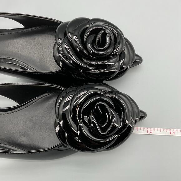 NEW Michael Kors Women’s Elodie Slingback Flats Black Size 5M - Picture 7 of 10